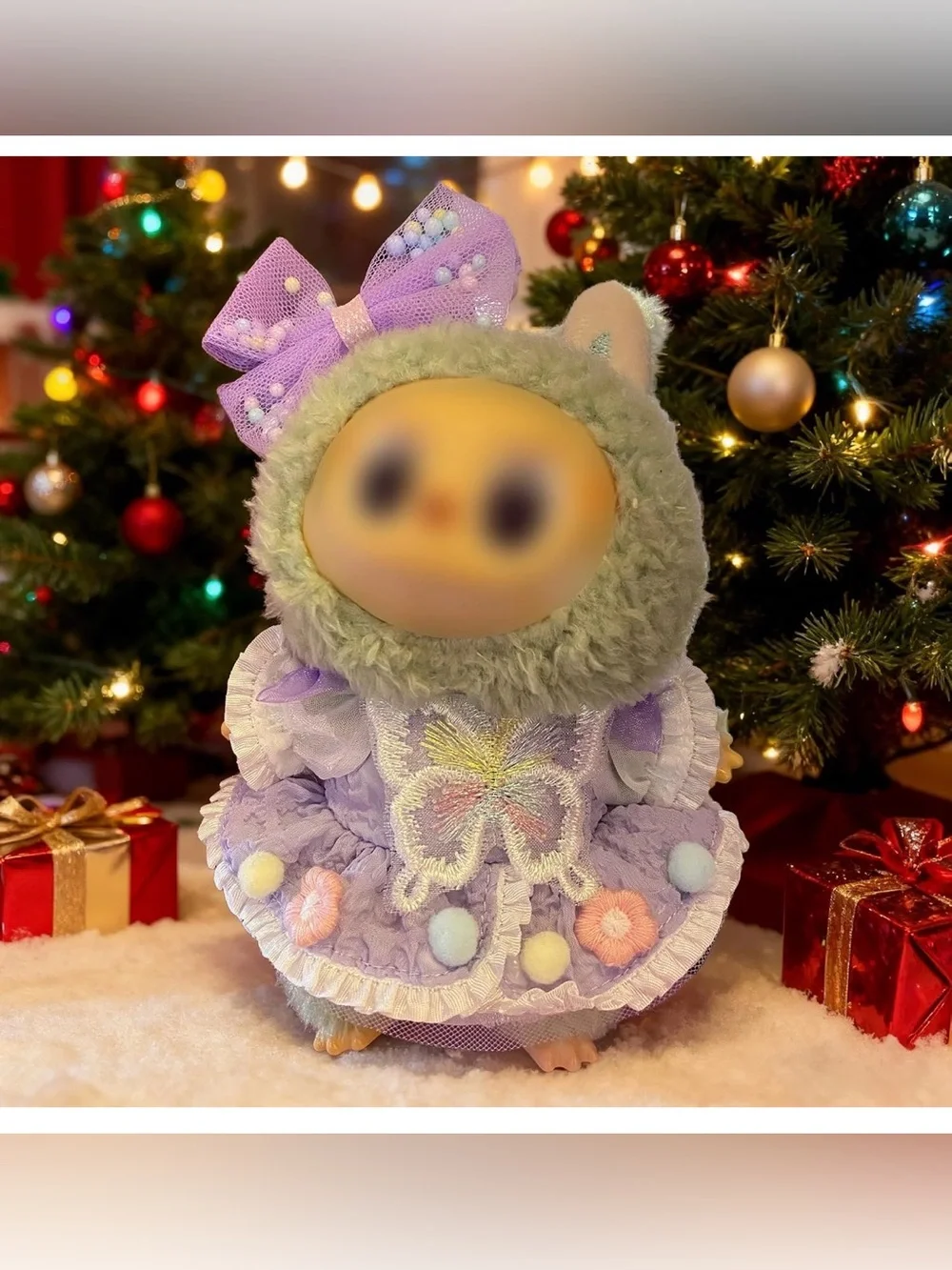 Purple Labubu Outift and Bow